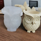 Silicone Owl Mold for Flower Pots Pen Holder DIY Crafts