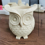 Silicone Owl Mold for Flower Pots Pen Holder DIY Crafts