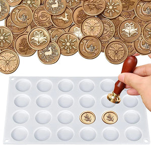 Silicone Pad/Wax Stamp Pad, 24 Pore Wax Seal Pad For DIY Craft Adhesive Wax