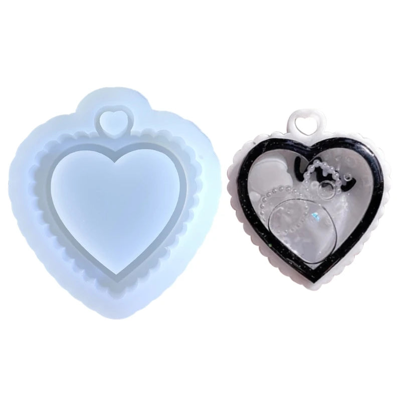 Silicone Pendant Moulds Clay Keychain Moulds - Perfect Gift