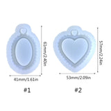 Silicone Pendant Moulds Clay Keychain Moulds - Perfect Gift