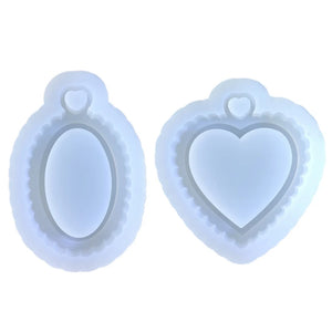 Silicone Pendant Moulds Clay Keychain Moulds - Perfect Gift