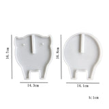 Silicone Pig Coaster Molds Set with Stand