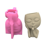 Silicone Doll Head Planter Mold for DIY Craft