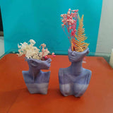 Silicone Bust Body Shape Flower Pot Vase Mold