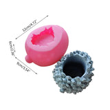 Silicone Pine Flower Pot Mold for DIY Crafts
