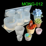Mini Silicone Straw Basket Pot Molds DIY Jewelry Making Tools
