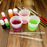 Silicone Resin Measuring Cups Set for DIY Epoxy Mixing