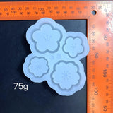 Silicone Resin Mold Flower Epoxy Casting Mold for DIY Pendant