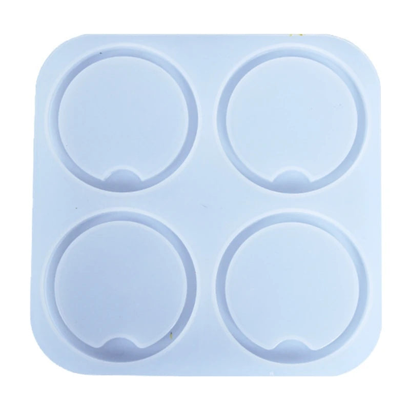 Silicone Resin Mold Keychain Pendant Coaster Crafts Clay Mold Jewelry Tools