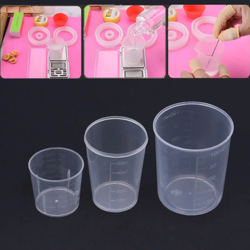 100ml Silicone Resin Measuring Cup DIY Jewelry Tool
