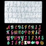 Silicone Alphabet Number Resin Mould for Pendant Making