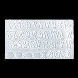 Silicone Alphabet Number Resin Mould for Pendant Making