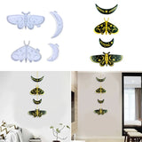 Silicone Resin Moulds Moon Butterfly Mold Keychain Pendant Epoxy Casting Mould