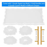 Silicone Resin Tray Molds Coaster Handles