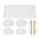 Silicone Resin Tray and Coaster Molds with Handles