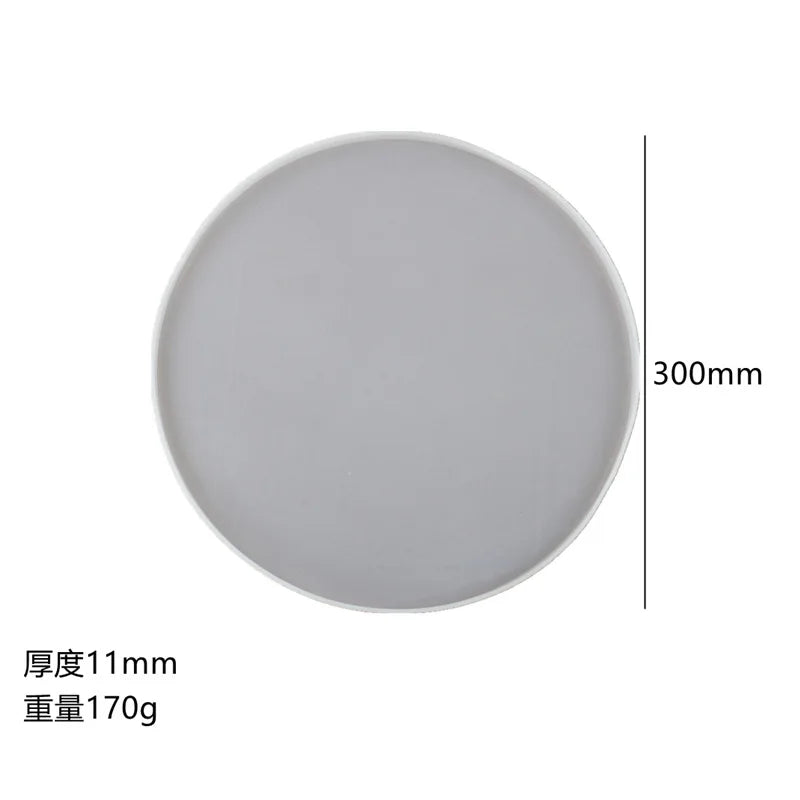 Handcrafted Silicone Round Tray Mold Crystal Decoration Silicone Mold