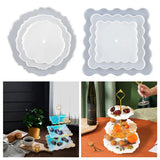 Handcrafted Silicone Round Tray Mold Crystal Decoration Silicone Mold