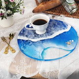 Handcrafted Silicone Round Tray Mold Crystal Decoration Silicone Mold