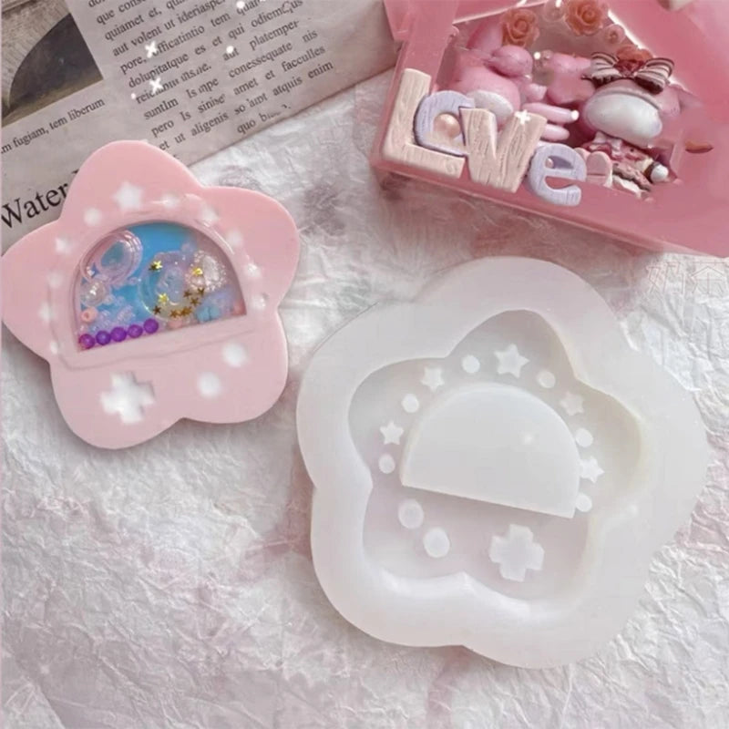 Silicone Shaker Mold DIY Epoxy Resin Casting Pendant Making Mould