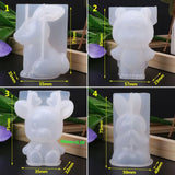 Silicone 3D Animal Mold Christmas DIY Jewelry Tools Cake Fondant Decor