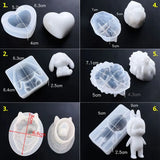 Silicone Mold Animal Bear Lion Rabbit Baby Molds DIY Jewelry Cake Fondant