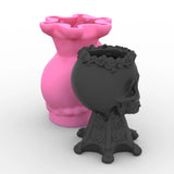 Silicone Skull Flower Pot Mold for DIY Succulent Planter