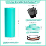 Silicone Sleeve Band Kit for 20 Oz Skinny Straight Blanks Cups