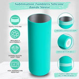 Silicone Sleeve Band Kit for 20 Oz Skinny Straight Blanks Cups