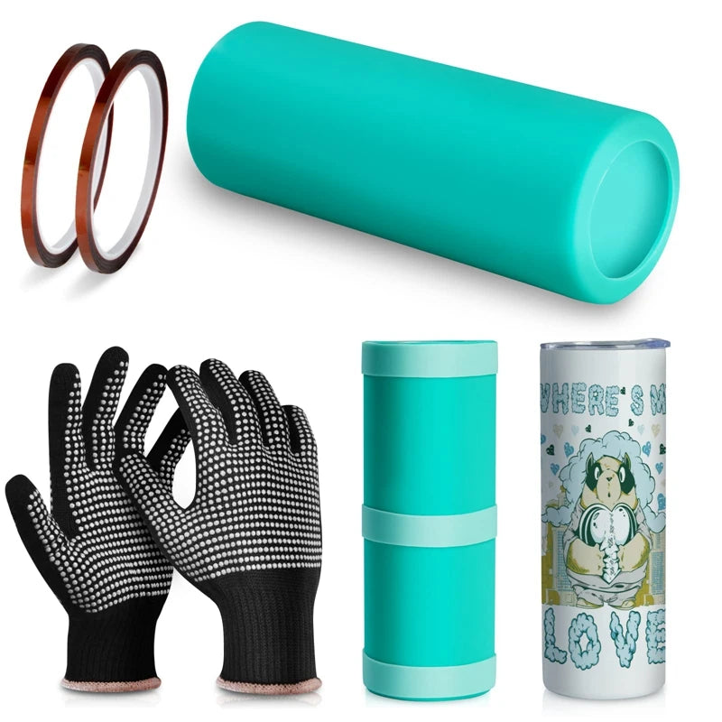 Silicone Sleeve Band Kit for 20 Oz Skinny Straight Blanks Cups