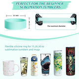 Silicone Sleeve Band Kit for 20 Oz Skinny Straight Blanks Cups