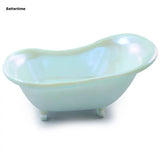 Silicone Soap Dish Mold Bathtub Shape Resin Soap Tray Mold