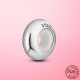 Silicone Spacer Beads 925 Sterling Silver & Silicone Stopper Charm for Bracelet