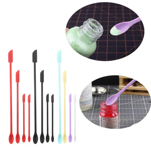 Silicone Spatula Set Jar Scraper Makeup Spatula Mini Spatula Lotion Stirrer