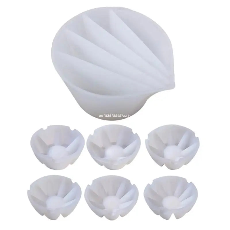 Silicone Split Cup 2-5 Chambers Reusable Pouring Divided Cups