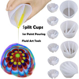Silicone Split Cup 2/3/4/5 Chambers Reusable Pouring Divided Cups