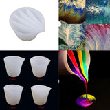 5-Channel Silicone Split Cup for Acrylic Paint Pouring