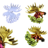 Silicone Stereo Elk Mold Christmas Deer DIY Ornaments Pendant
