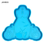 Silicone Storage Box Mold Fruit Resin Tray Halloween Woman Epoxy Mold