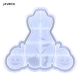 Silicone Storage Box Mold Fruit Resin Tray Halloween Woman Epoxy Mold