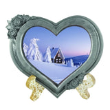 Silicone Wedding Heart Photo Frame Mold Table Top Display Stand Mold