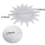 Silicone Sun Wall Mirror Hanging Resin Epoxy Mold Gift Home Bedroom Decor