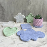 Silicone Tray Mold Diamonds Round Dish Resin Mold