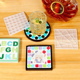 Silicone Tray Mold Resin Coaster Molds for DIY Keychain Jewelry Making