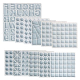 Silicone Tray Mold Resin Coaster Molds for DIY Keychain Jewelry Making