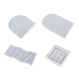 Silicone Tray Mold Wave Coaster Mold for Resin Art