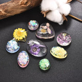 Silicone UV Mold Heart Resin Cabochons Molds Jewelry Making DIY Tools Set