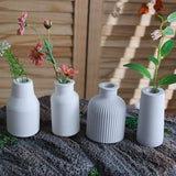 Silicone Vase Molds Set Cylinder Shaped Ornaments Mold