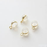 Silicone Ring with Hanging Ear Plug DIY Earring Material Accessories
