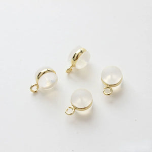 Silicone Ring with Hanging Ear Plug DIY Earring Material Accessories